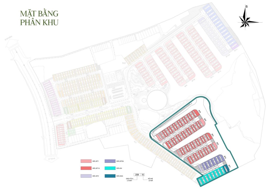 Mặt bằng phân khu La Riva