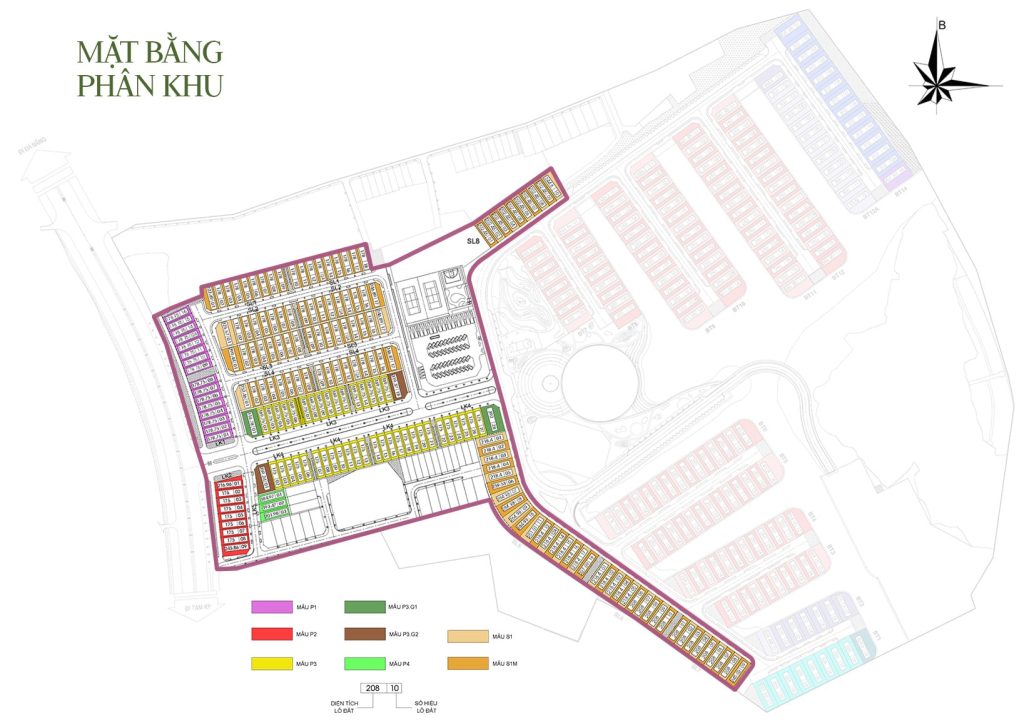 Mặt bằng phân khu La Suna Park